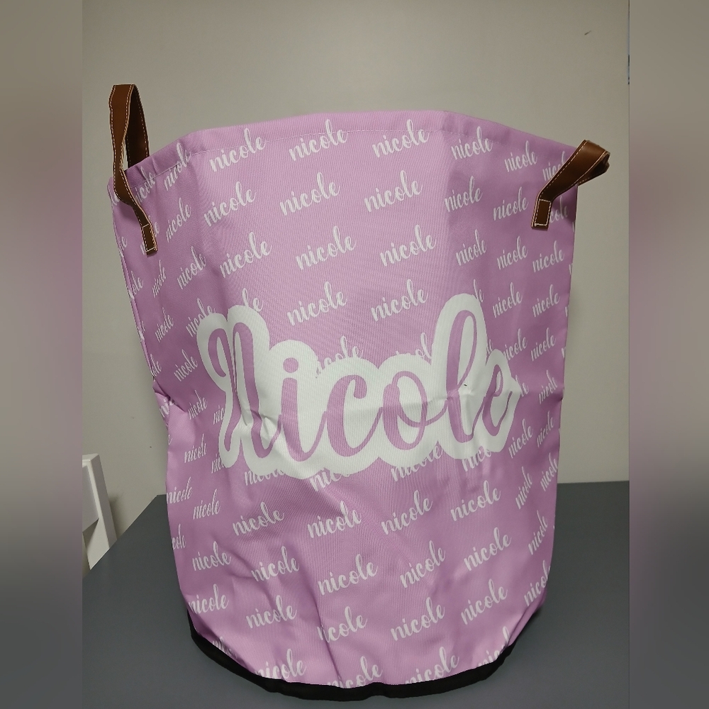 Nicole Pink Storage Basket